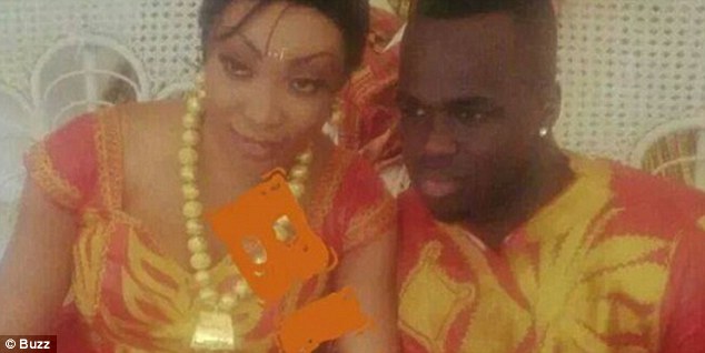 Pictures have emerged that claim to show footballer Cheick Tiote with his second wife Laeticia Doukrou.