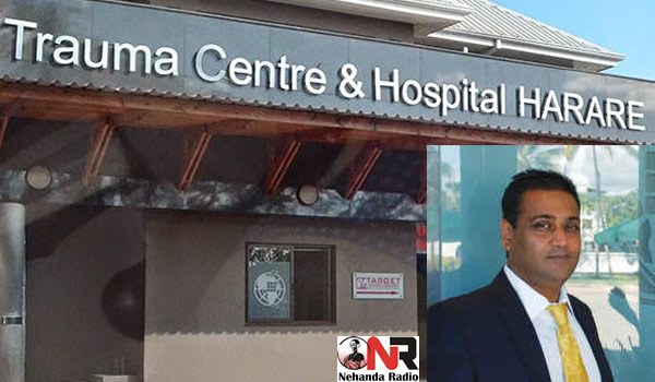 Trauma Centre Hospital in Harare and Dr Vivek Solanki (insert)