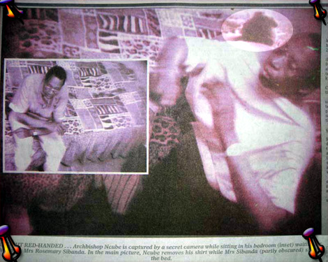 Rev Pius Ncube, former fierce gvt critic – silenced for good with video of private trysts