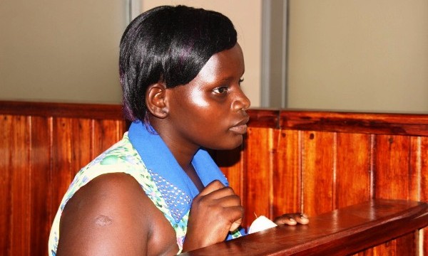 In the dock: Jolly Tumuhiirwe at City Hall Court on Monday (Photos: Michael Nteza/ChimpReports)