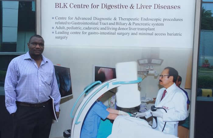 Dr Brighton Chireka at the BLK Super Specialty Hospital in New Delhi where Pretty Xaba was receiving treatment