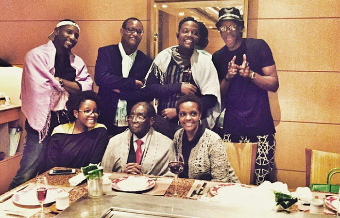 Unflattering pictures of President Robert Mugabe and his family enjoying themselves to no end while holidaying in the Far East emerged at the weekend