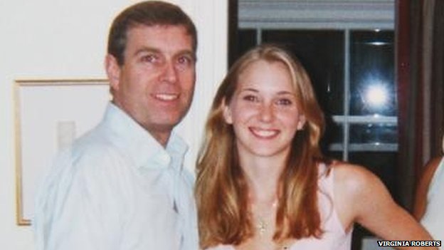 Prince Andrew is seen here with Virginia Roberts when she was 17 (Picture via Virginia Roberts)