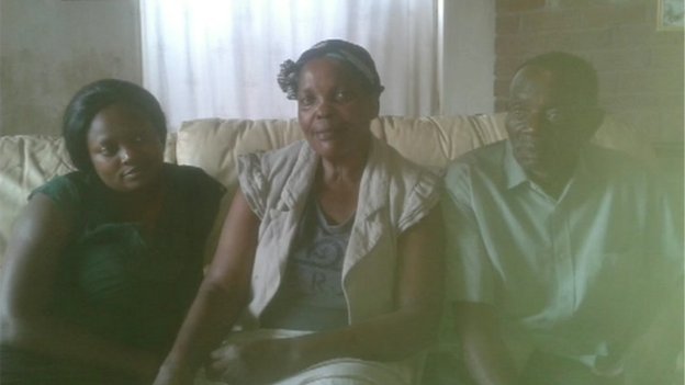 Aunt Mona Lisa Faith (left) and grandparents Grace and Stanley Bwanya twice had visa requests rejected