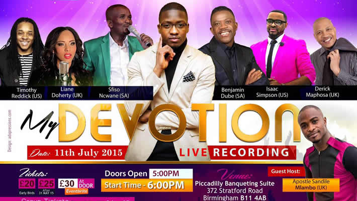 All set for Walter Chahwanda ‘My Devotion’ Live DVD recording