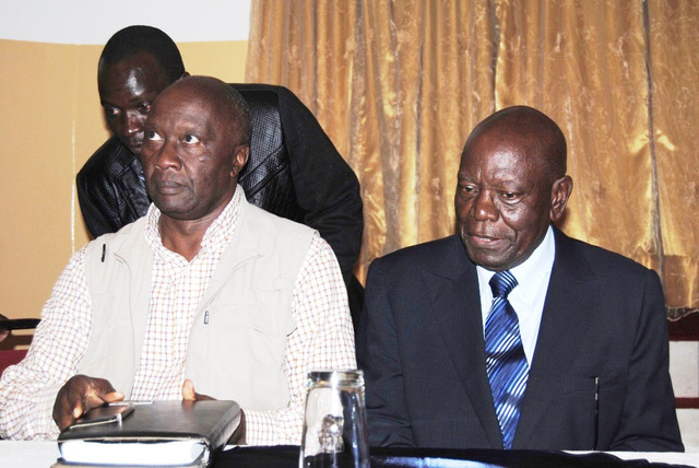 Former State Security Minister Didymus Mutasa (right)