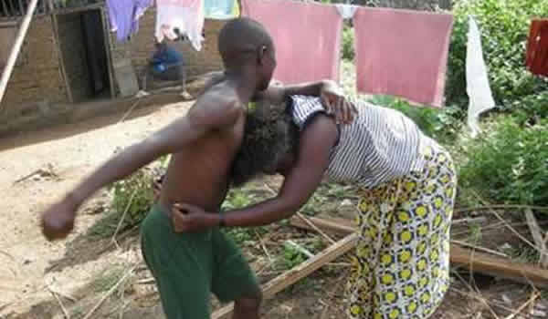 File picture depicting domestic violence
