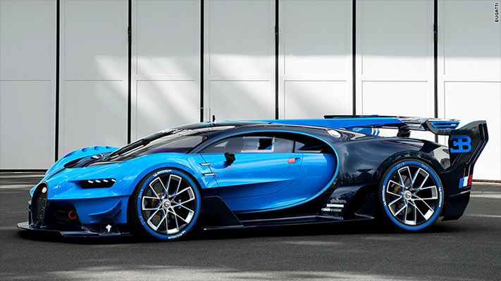 Bugatti's Vision Gran Turismo offers an idea of what a future Bugatti might look like.