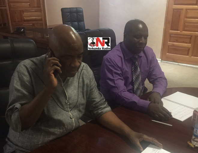 Philip Chiyangwa and OHDC chairman Mr Benny Tangai Matenga