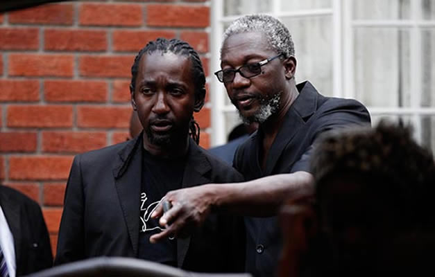 Leo Mugabe (right) seen here with Patrick Zhuwao