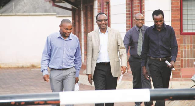 MPs Shadreck Mashayamombe, James Maridadi and Tongesayi Mudambo (far right)