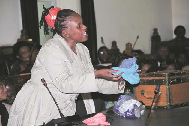 A few months ago Mrs Misihairabwi-Mushonga caused a stir in Parliament when she brought samples of sanitary wear to illustrate a point
