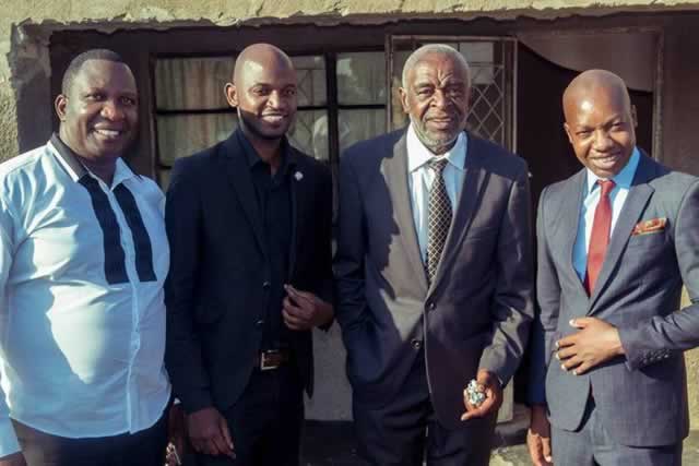 From left Timothy “Timmy” Tapfumaneyi, Thomas “CST” Chizhanje, Lawrence “Bhonzo” Simbarashe and MP Psychology Maziwisa