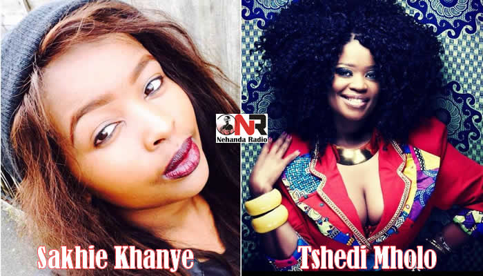 Nehanda TV presenter Sakhie Khanye and Tshedi Mholo from the South African group Malaika