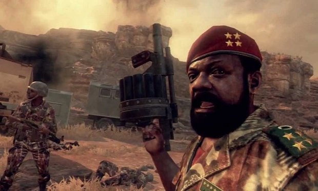 Angolan rebel leader Jonas Savimbi, as depicted in Call of Duty: Black Ops II Photograph: Activision