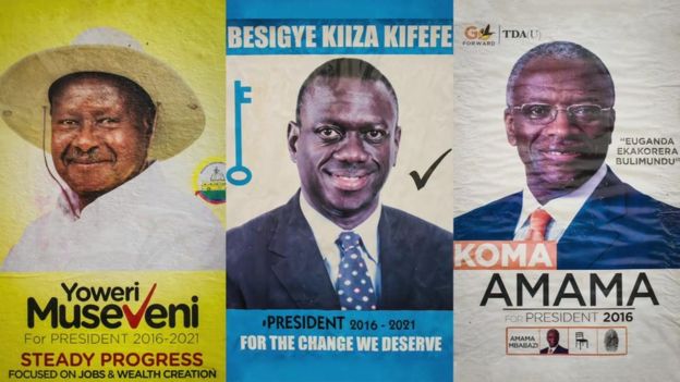 Kizza Besigye, 59, a veteran opposition leader. He has lost the last three elections