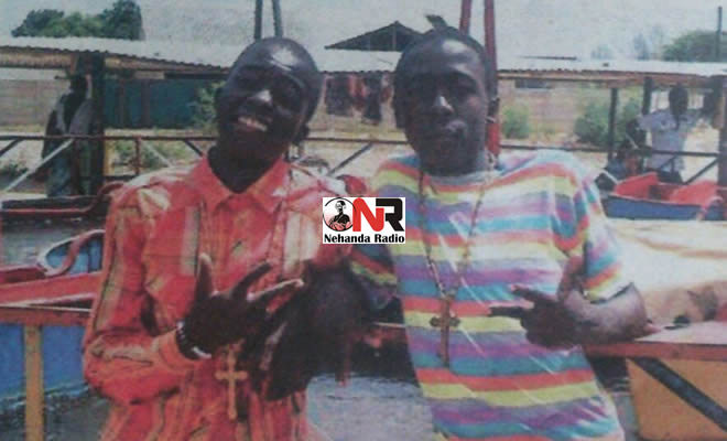 The late Fred Ngoma and his friend Benjamen Makumbe