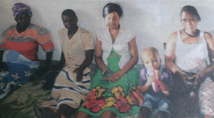 Mourners at the funeral