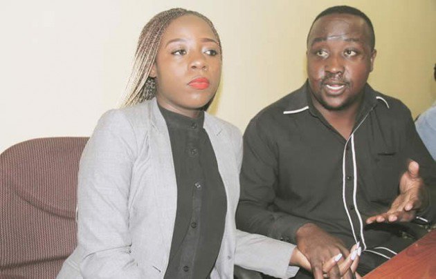 COLLIN KANONGE (seen here lending moral support to his girlfriend Tafadzwa): “I will continue supporting my girlfriend, I love her so much and after all this has happened, my love for her is now much stronger . . .”