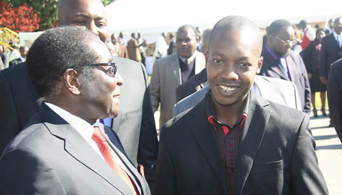 Highfield West Zanu PF MP Psychology Maziwisa seen here with President Robert Mugabe