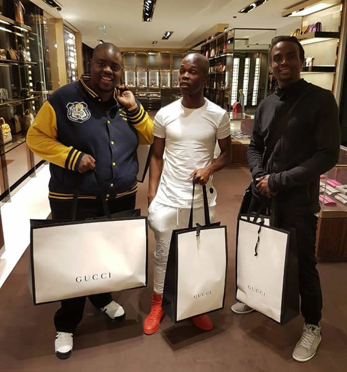 Wicknell Chivayo seen here shopping with Knowledge Musona and Costa Nhamoinesu