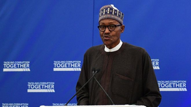 President Buhari is in London for a major anti-corruption summit
