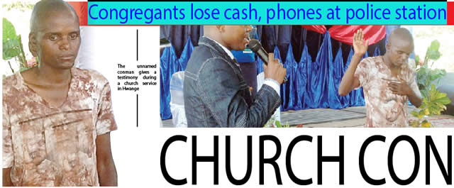 Church con robs 15 youths.... Congregants lose cash, phones at police station