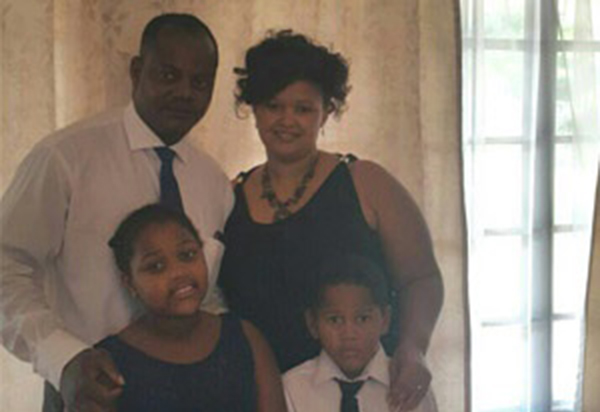 Zimbabwean family man Forbes Maupa with his South African wife and children. Maupa was sent from pillar to post by home affairs officials for almost four years.