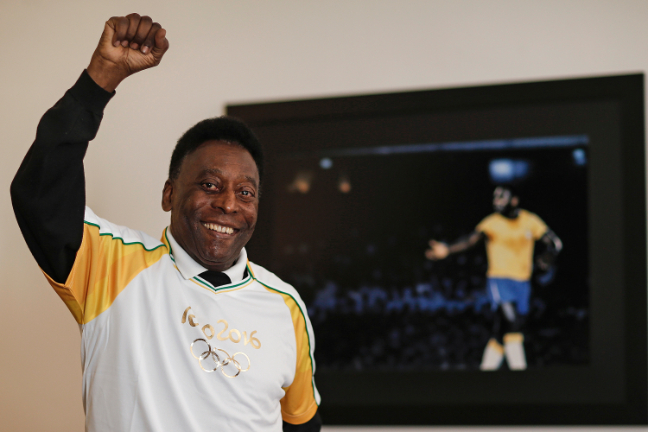 Pelé in the museum that honours his career in Santos (Photo: Rio 2016/Andre Luiz Mello)