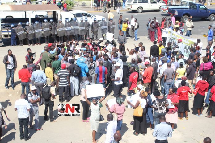 File picture of Tajamuka protests in Harare, August 2016