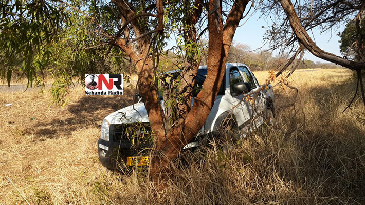 Khupe's Isuzu Twin Cab veered off the road and hit a tree while trying to avoid what would have been a worse off accident scenario, 60km outside Bulawayo on the Bulawayo - Victoria Falls Road.