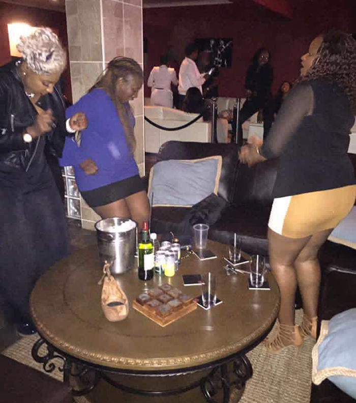 Belinda Mutinhiri was drinking cocktails at News Cafe Fife Ave Harare with Glo Diamond, Farayi Madzime and Nyasha Yvette Chitambo.