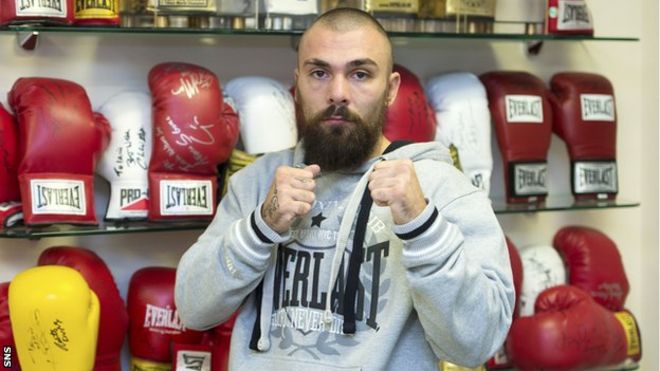 Mike Towell was knocked down in the first round of the fight