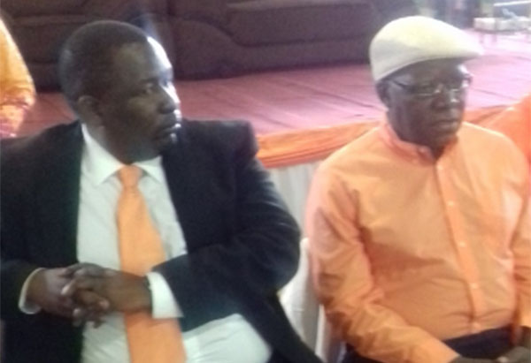 Prominent Bulawayo lawyer Kucaca Phulu (left) seen here with Tendai Biti (right)