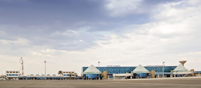 The new Victoria Falls International Airport from the runway Photo - Tami Walker
