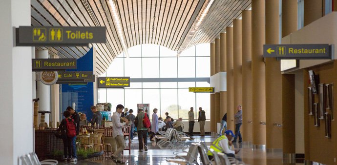 Inside the international terminal at Victoria Falls International Airport Photo Tami Walker 