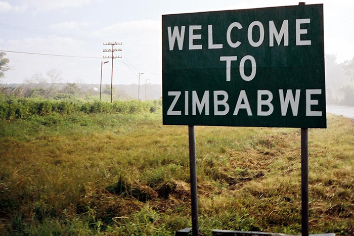 Welcome to Zimbabwe sign