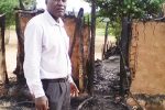 Lightning kills 6 at funeral. . . 3 others burn at tragic Binga wake Chief Siachilaba shows the hut that was struck by lightning at his homestead in Binga
