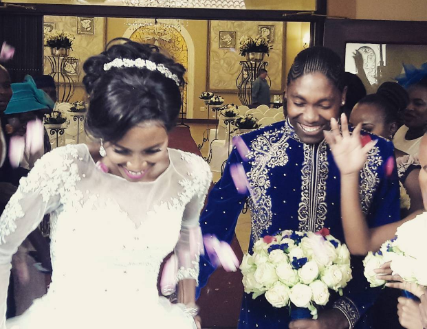 Star South African 800m athlete Caster Semenya and long-time partner, Violet Raseboya, have officially tied the knot.