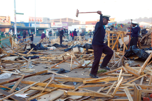 Municipal police early last year destroyed vendors' stalls in Harare's city centre