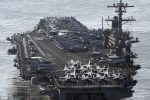 Trump said Navy ships were headed toward North Korea…. they were going the other way USS Carl Vinson (CVN 70) Carrier Strike Group in Action