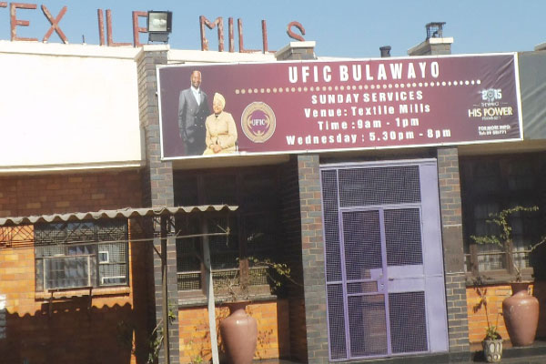 File picture of a United Family International Church (UFIC) branch in the Bulawayo industrial area
