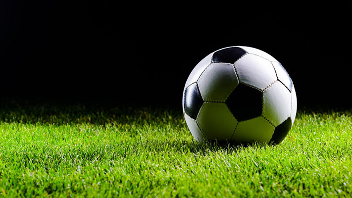 File picture of a football on the pitch