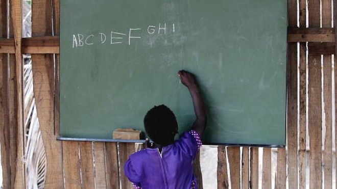Nigeria's government says the country has 10.5 million out of the world's 20 million children out of school.