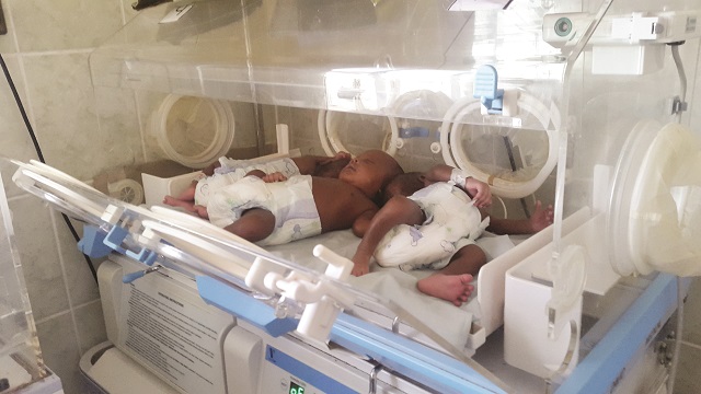 The Muza triplets at Gweru Provincial Hospital