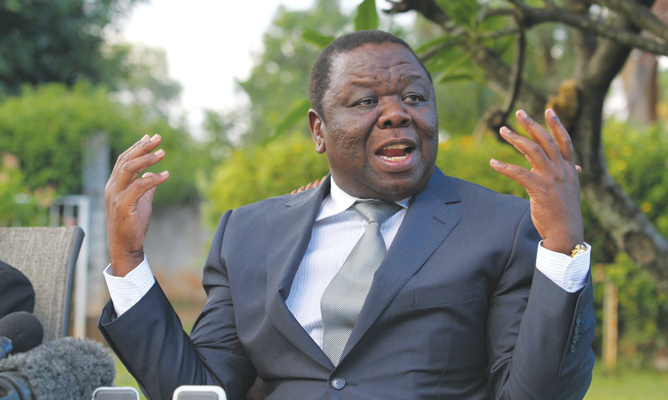 Opposition MDC president Morgan Tsvangirai (Picture by NewsDay)