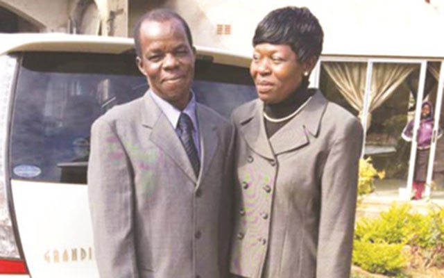 Elisha Murimba and his wife Victoria in happier times