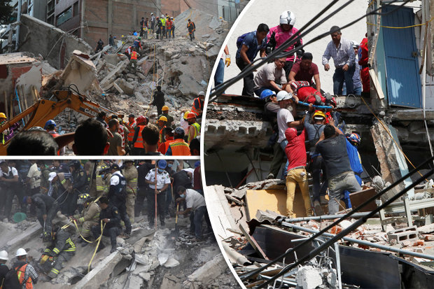 More than 200 people, including 21 schoolchildren, are dead after a magnitude 7.1 earthquake rocked central Mexico on Tuesday afternoon