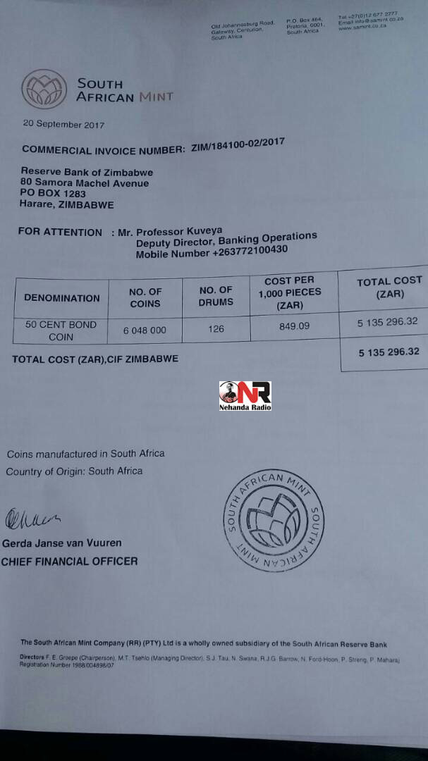 Tinashe Sikwila, a 32-year-old Zimbabwean employed as a driver by Prestige Carriers, took pictures of the consignment invoice, which ended up circulating on social media.