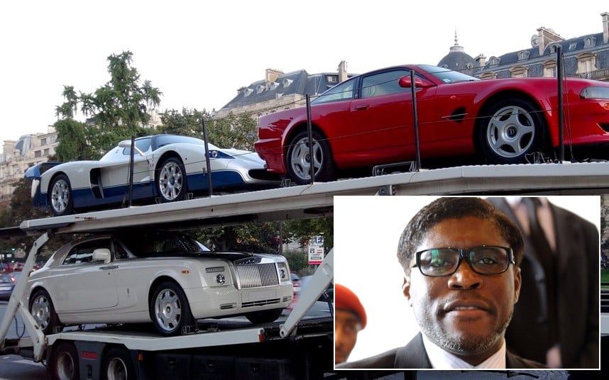 Luxury cars seized from Equatorial Guinea leader's son